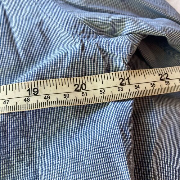 Atlas Design Shirt Sz 40 15 3/4 Dress Tailored Fit Orange Blue Career Work Mens - Picture 7 of 9